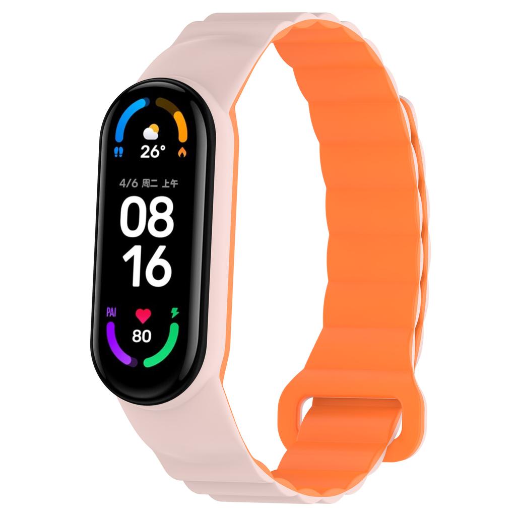 Silicone Magnetic Loop Strap For Xiaomi Mi Band 10 9 8 7 6 5 4 3 Bracelet Wristband Correa for Mi Band 8 9 Mi band 10 Belt strap