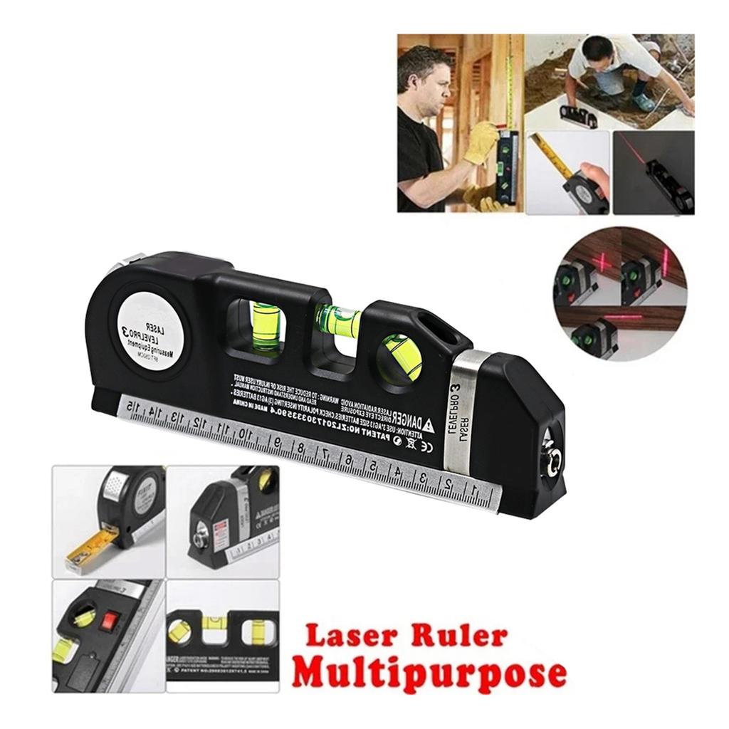 Multipurpose Laser Ruler Laser Multifunctional Laser Level and Spirit Level Metric Rulers Laser Straight Line Horizon