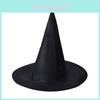 Black Oxford Cloth Wizard Hat For Halloween Costume Magical And Enchanting Witch Hat For Harry Potter Fans L)