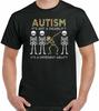 Autism T Shirt Autistic Awareness Different Ability Black