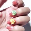 60pcs Cute Cartoon Animal Series Resin Nail Art Charms-Pouty Face Chick Bear,Pig,and Other Animal Decoration for DIY Phone Cases
