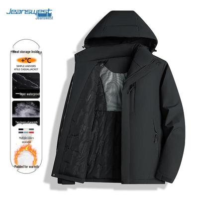 JEANSWEST Men's Hooded Winter Padded Jacket