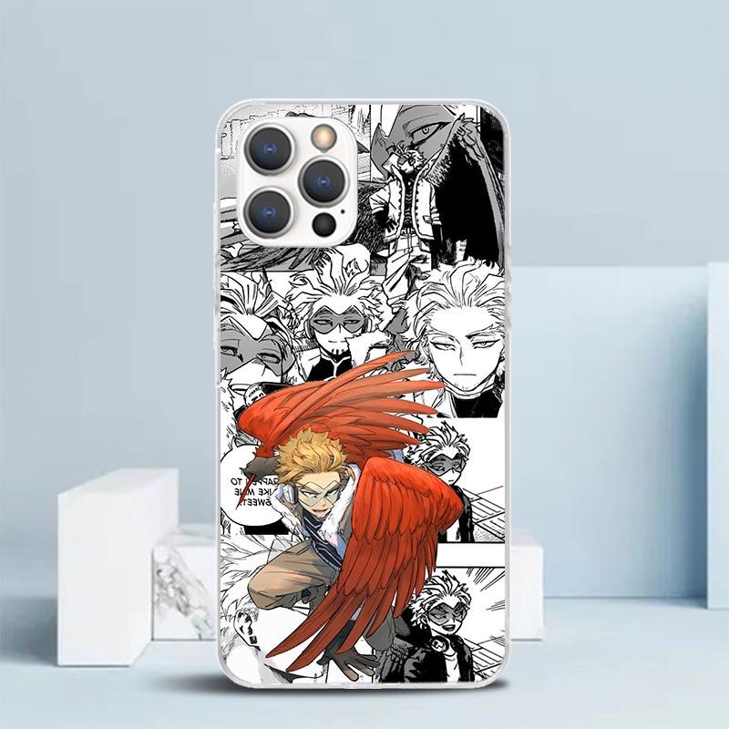 Hawks MHA My Hero A-Academy Handyhülle Für IPhone 16 17 Air 16E 15 14 Plus 13 Mini 12 11 Pro Max 7 8 + SE 2020 Weiche TPU Rückseite Abdeckung