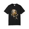 Moths Paper Lantern Graphic T-Shirt Black Front Print Comfort Colors 1717