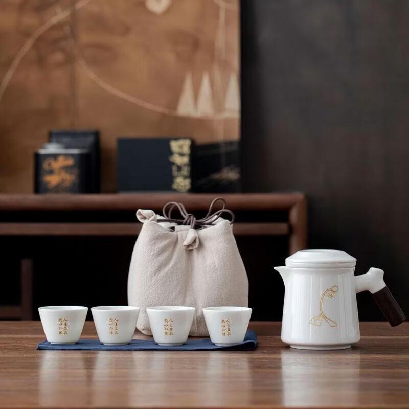Wenmo WMXY05 Xiangyang Wooden Handle Portable Tea Set