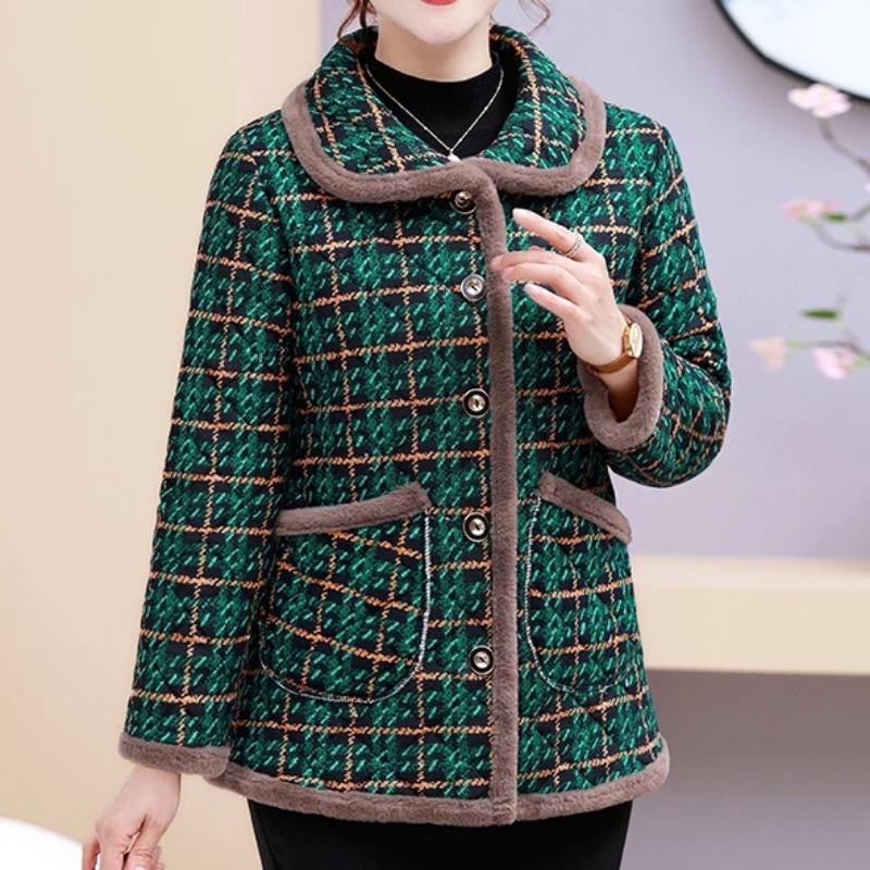 Adaugă Jachetă de Bumbac Casual de Iarnă Călduroasă din Catifea Îngroșată Mici la Modă