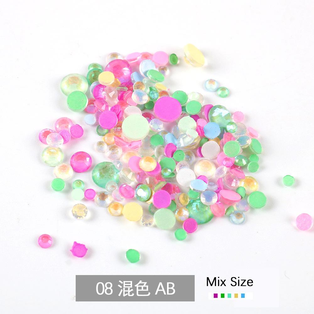 

Смешанный мокко плоскодонный сверло неоновый флуоресцентный сверло DIY аксессуары для мобильных телефонов стеклянные хрустальные наклейки для ногтей сверло для дизайна ногтей (2.0mm) SS6-1440 pcs