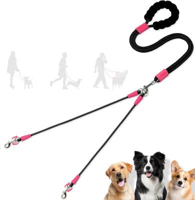 Hundeleine mit zwei Zinken für kleine über der Schulter getragen oder Schulter für kleine und kann zwei Hunde ziehen mit einem hochfunktionellen Haustier-Schleppen verhindert