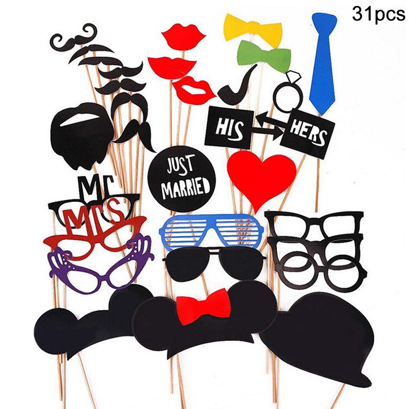 Recuzită Cabină Foto Nuntă Echipa Miresei Domnul Doamna DIY Buze Ochelari Petrecere Mireasă Decorațiuni Nuntă Petrecere Burlăcițe