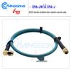 SMA-JW Bent Male To Straight Male Extension Cable, RG223 Double-Shielded Silver Plated 6G Coaxial Cable