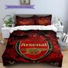 Arsenal F Custom Name Pattern Bedding,Quilt Set Quilt Cover Pillowcase Home Birthday Gift(1 * Duvet Cover + 2 * Pillowcase, Without Core)