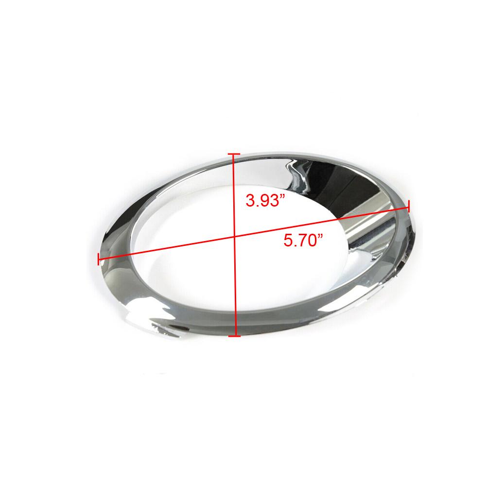 FIT FOR 2013 - 2016 FORD FUSION FOG LIGHT TRIM RING BEZEL RH & LH SIDE CHROME Exterior Parts Car Decoration Accessories