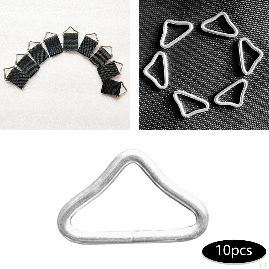 Triangle Buckle Accessories Spring Buckles Connectors High Strength Steel Ring for Kids