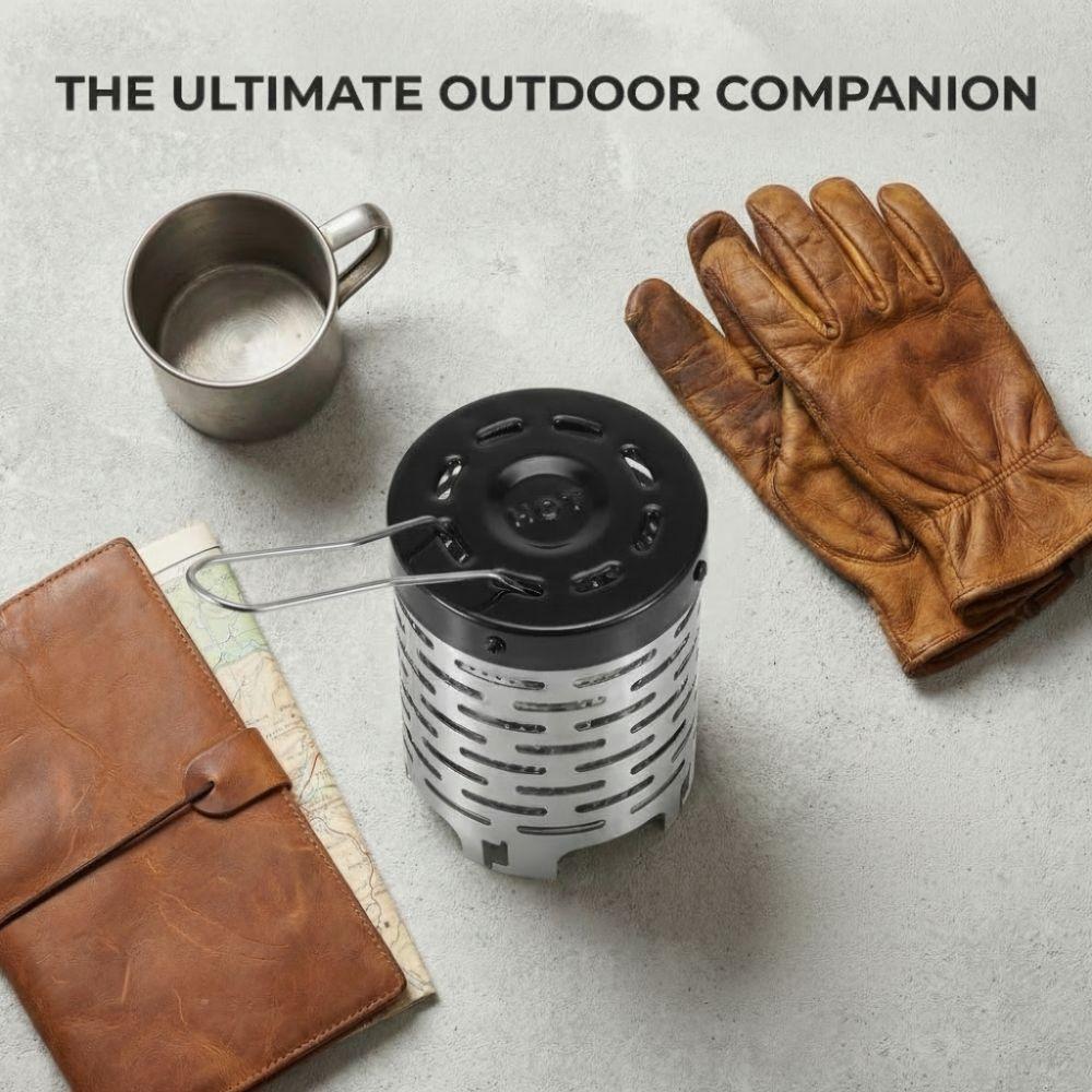 With Handle Portable Heater Stainless Steel Emergency Heater Durable Heating Cover Hiking