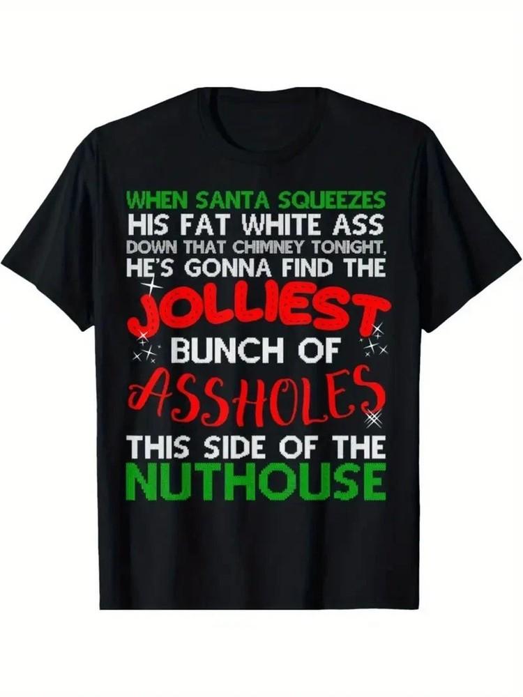 Christmas Vacation Jolliest Bunch Ugly Christmas Xmas Gifts T-Shirt S-5XL Q11123 Unisex T-Shirt XXXL