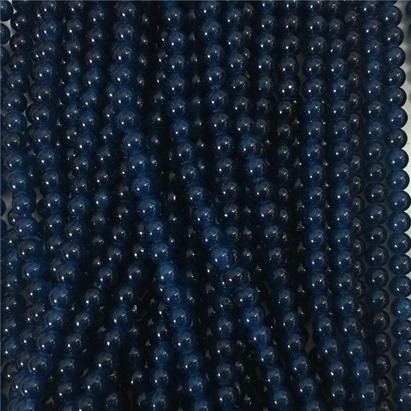 8MM Glossy Synthetic Jade Agate Glass Beads for Bracelets, Necklaces, Hairpins - Round Imitation Jade Loose Beads