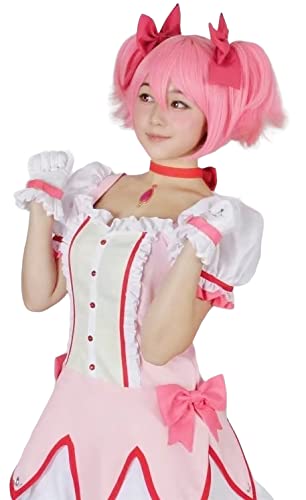 

WELLERS Madoka Kaname Magical Girl Cosplay Costume with Soul Gem (10-Pack) - Puella Magi Madoka Magica, Size M