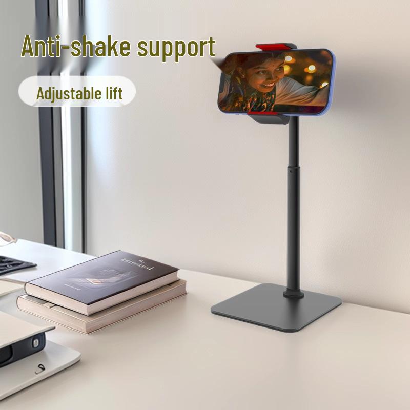 Adjustable Magnetic Metal Phone Stand for Desktop and Live Broadcasts