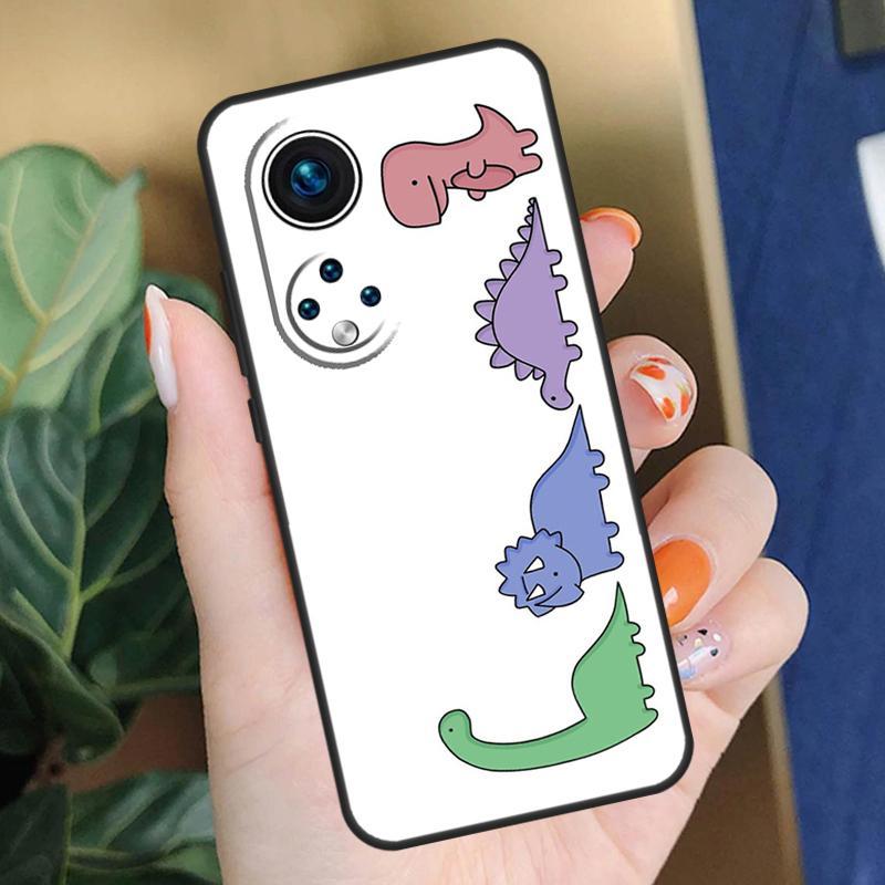 Cute Dino Case For Honor 200 Pro X9b X9a X8b X8a X8 X9 X9c 50 70 90 Lite Honor Magic 5 6 7 Pro Cover