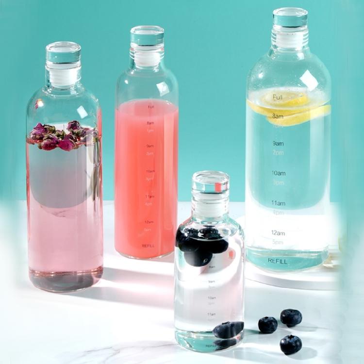 Durable Glass Cup Glass Bottle Time Scale Glass Cup Ideal For Healthy Management In Office Gym And Everyday Use