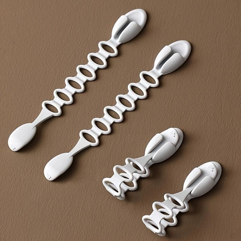 Portaoggetti da Cucina Multifunzione in Filo Metallico | Supporto in Plastica con Organizer per Cavi Dati e Avvolgicavo