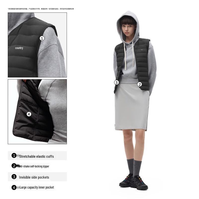 Bananain Hydrogen 301Air Women's V-Neck Lightweight Down Vest