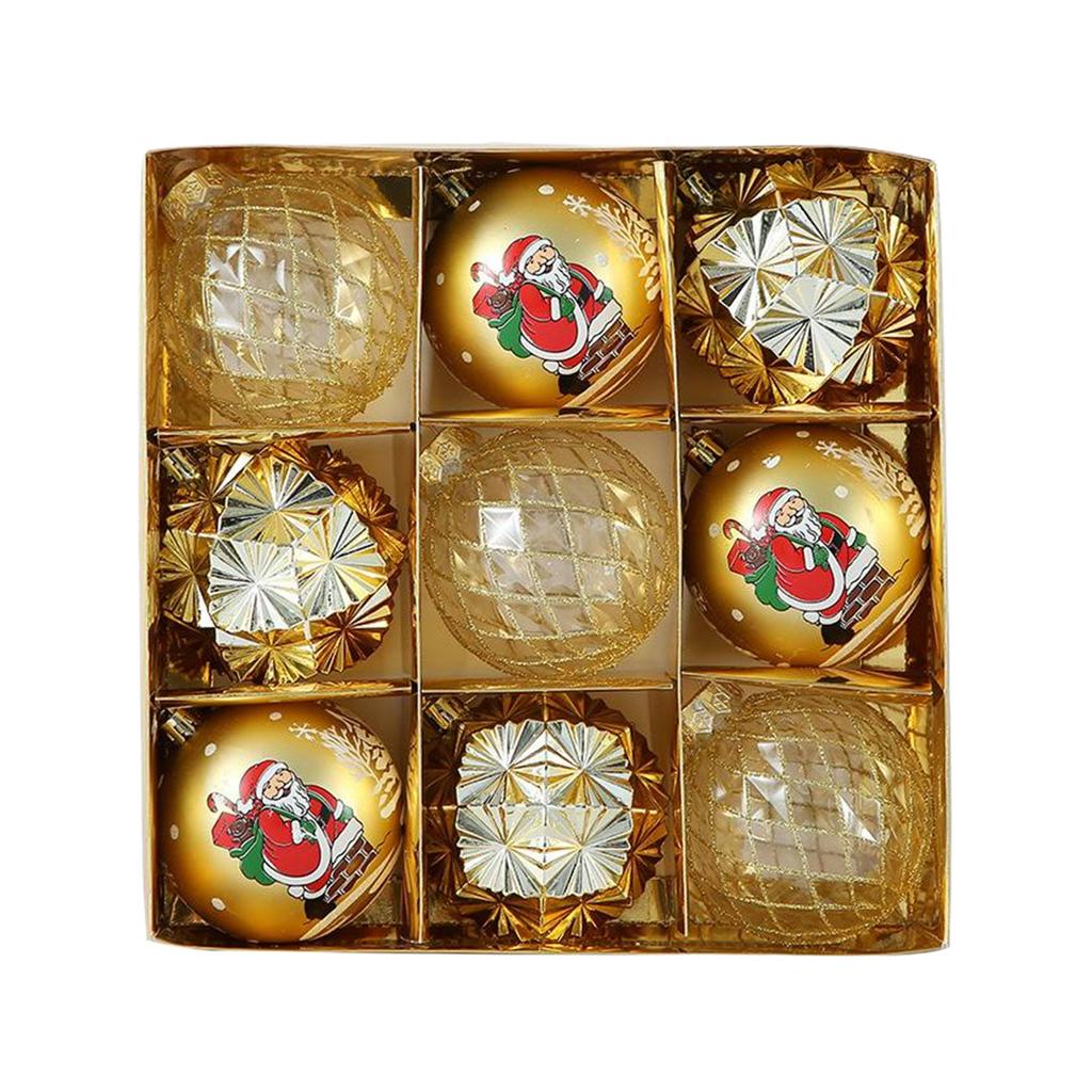 ABS Christmas Tree Decor Ornament Decoration Set Sparkling Balls For Home Ornaments With Bright
