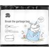 100 Perforated Garbage Bags, Tear-Resistant, for Kitchen and Home/Business Waste Storage, Collect and Ship Easily