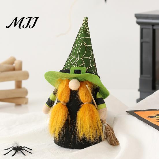 Halloween Tiered Tray Decor Faceless Doll Ornaments, Gnome Decorations, Cute Cloth Decorative Witch Dolls Plush for Home Party Atmosphere Table