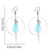 Boho etniczne kolczyki damskie wykonane z合金 tassels