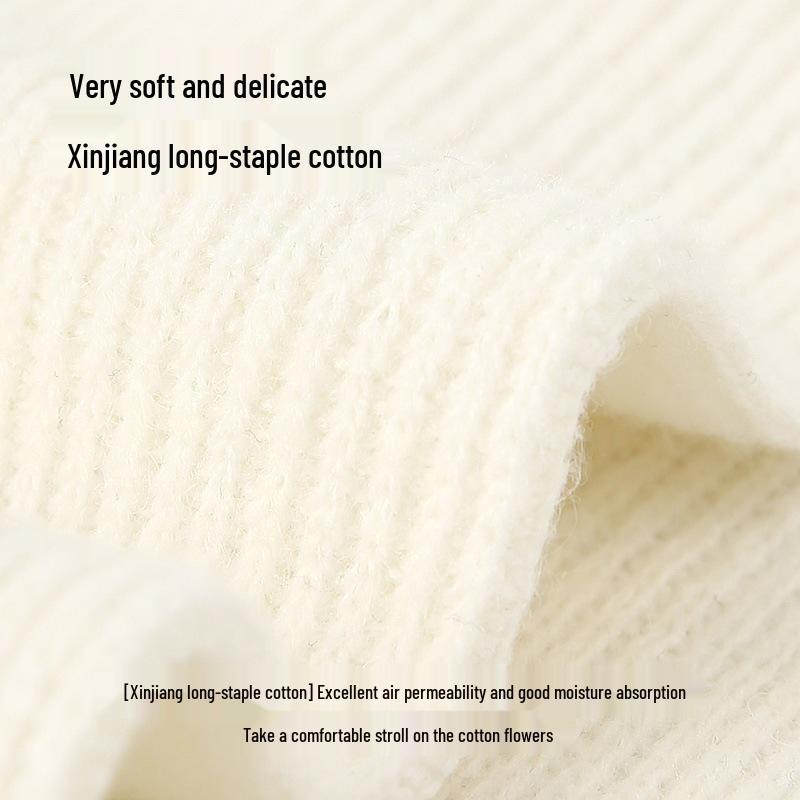 Renaissance Women's Off-White Wool Mid-Calf Slouch Socks - Warm & Versatile for Autumn/Winter