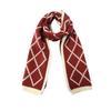 New red Christmas gift new scarf women's winter shawl thickened trendy versatile scarf atmosphere