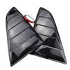 Ford Mustang 2015-2017 Gloss Black Rear Side Window Louvers