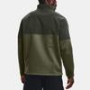 Under Armour RUSH Sweatshirts Men's Army Green Stand Collar Moderate Regular 1366122-390