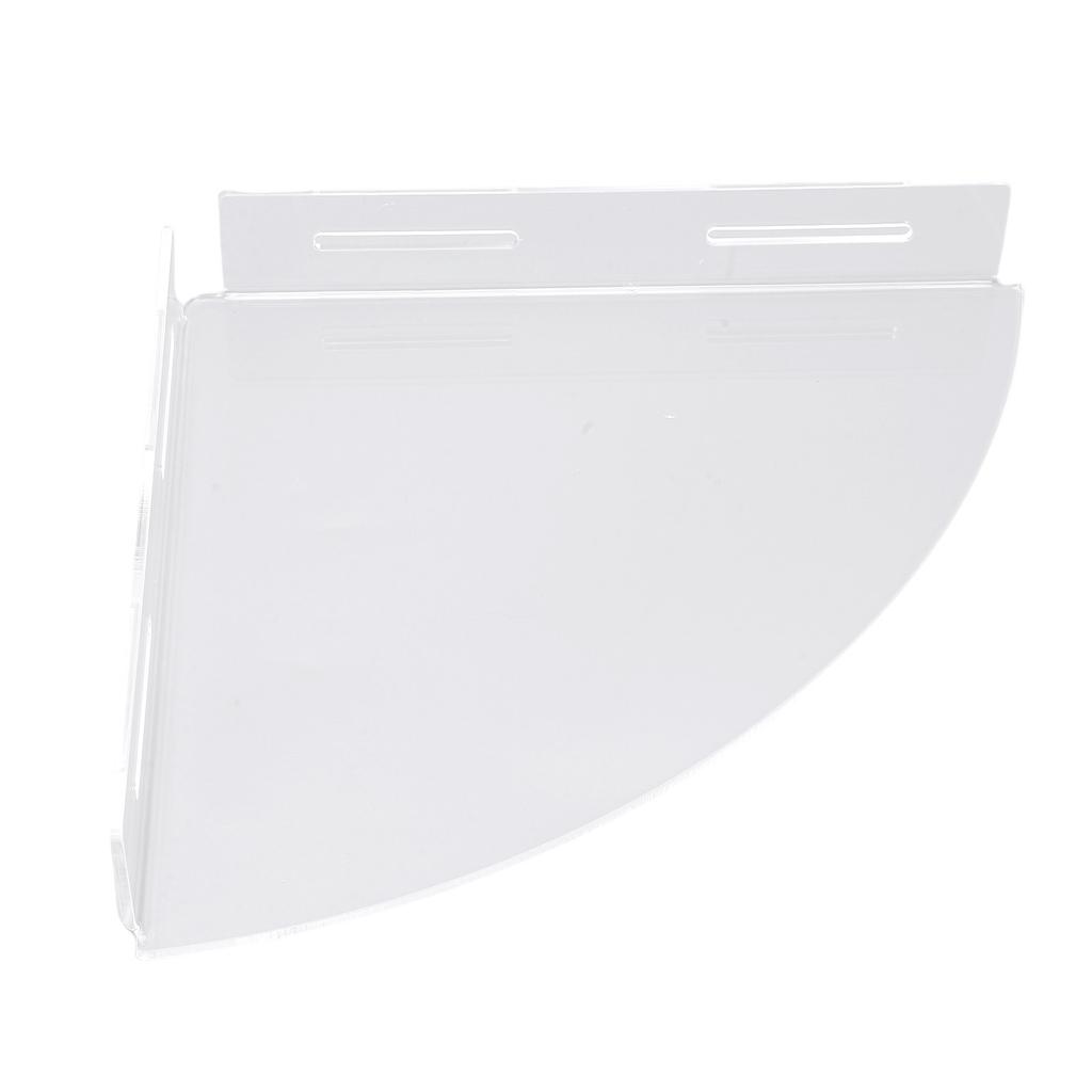 2 Stück Eck-Duschablage Acryl Klar Wandmontiert Badezimmerregal Organizer Duschaufbewahrungsregal mit Klebstoff für