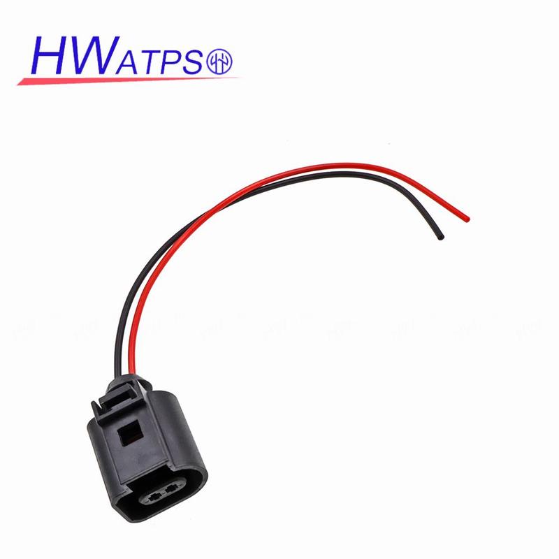 For VW Bora Eos Golf Jetta Lupo Passat Polo Skoda Superb Seat Altea Sensor Universal Plug Connector 2Pin 1K0965561J 1J0973702