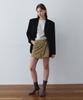 Assenti Washed Wrap Skirt_Beige