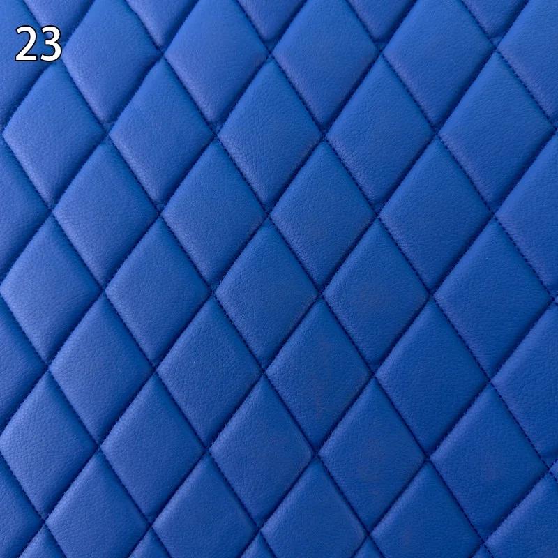 100x158cm Faux Leather Fabric Foam Quilted Padded for Car Interior Seat Cover Sofa Cushion Wear Resistant DIY