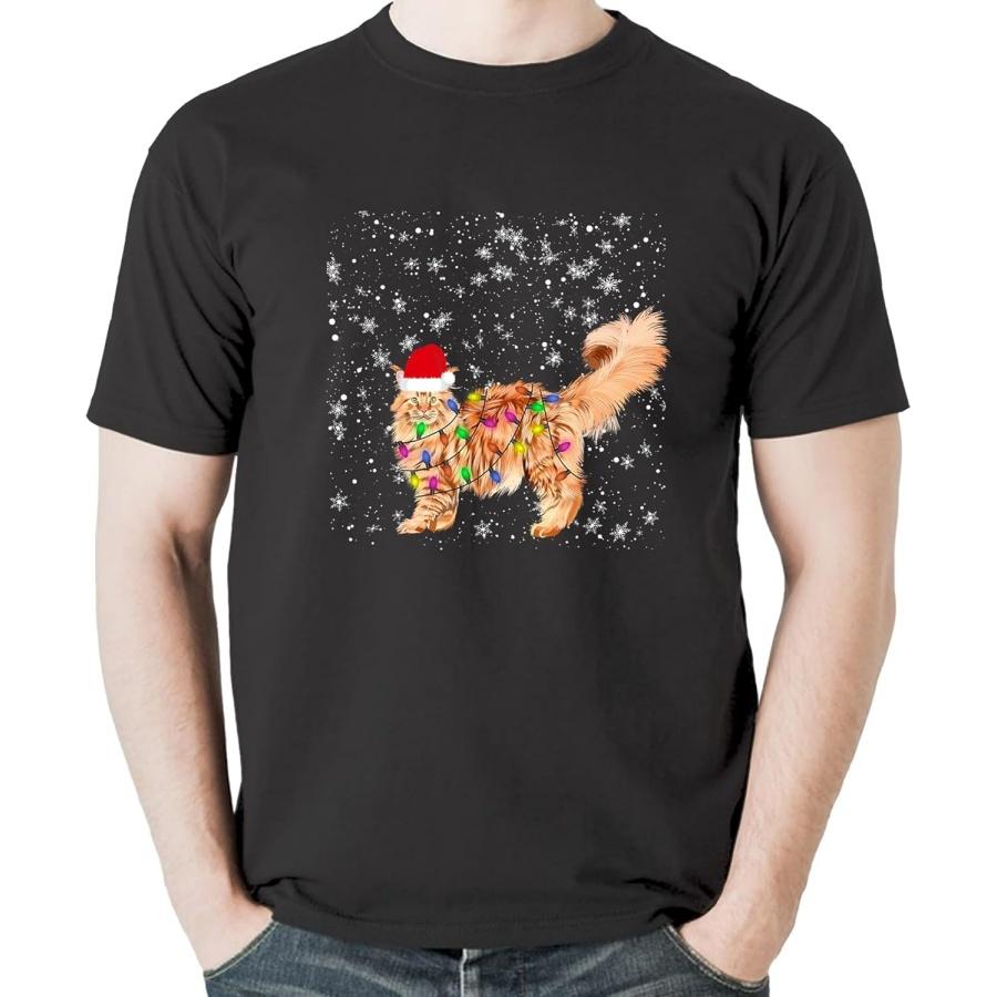 

Maine Coon Christmas Maine Coon Xmas Party Maine Coon Cat T-Shirt Sweatshirt Hoodie Tanktop for Men Women Kids Black(1) XXXXXL різнокольоровий
