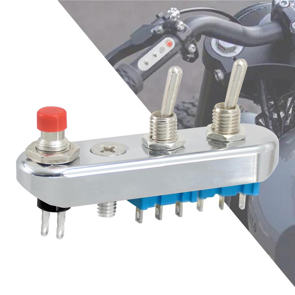 HDBUBALUS Motorcycle Switch, Universal Handle Switch, Horn Switch, Turn Signal, Headlight, On/Off, Button, Grip