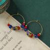 Niche Design Nepalese Earrings Xizang Style Retro Exotic Personality Earrings Women's Simple Earrings Earrings