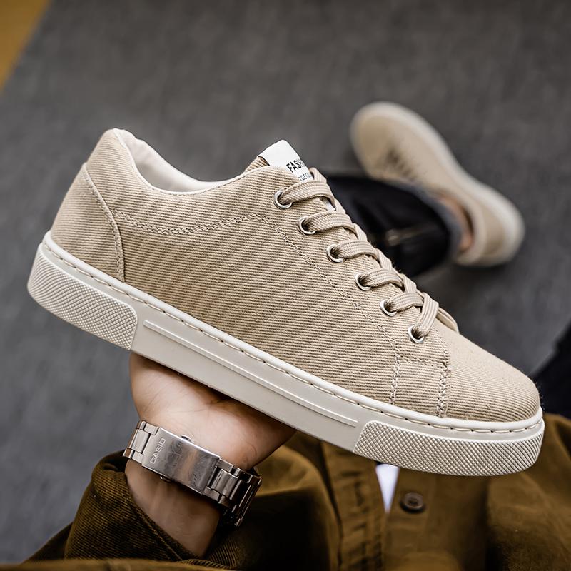 Spring and Autumn New Breathable Casual Men's Shoes Korean Edition Comfortable, Lightweight, Versatile Trendy Board Shoes