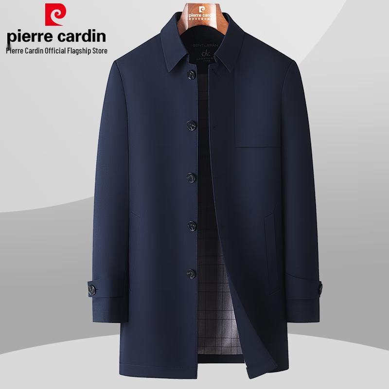 Pierre Cardin Men's Mid-length Business Casual Trench Coat