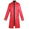 Halloween cos men's cos clothes medieval clothes men's jackets trench coat medium and long retro stand-up collar
