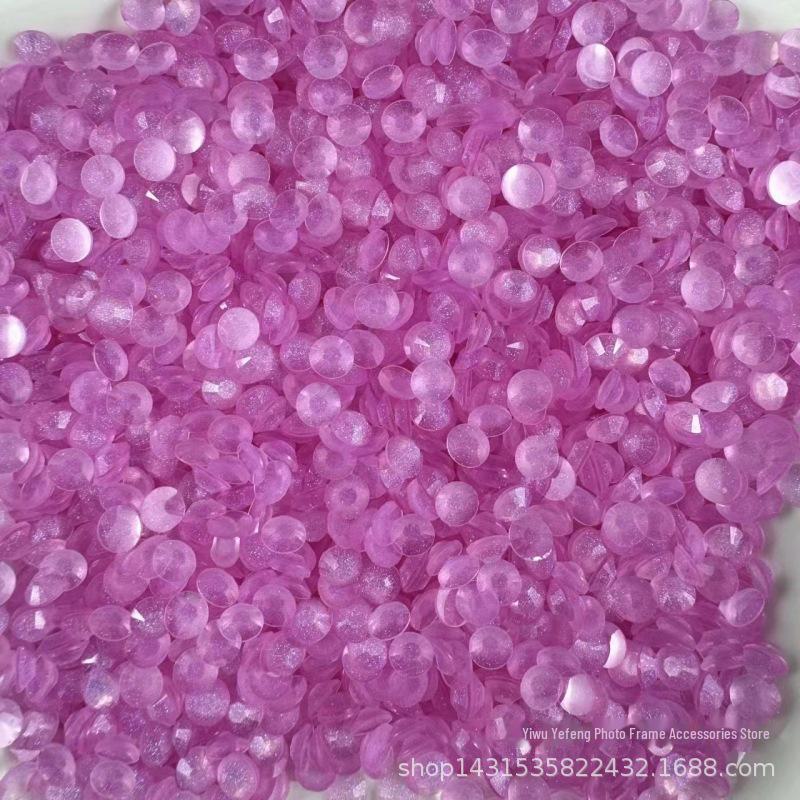 

Галактика Русалка 6 мм Светящаяся смола Плоское дно Дрель Нейл-арт DIY Банка 500g, 6mm Galaxy Luminous Diamond розы красного