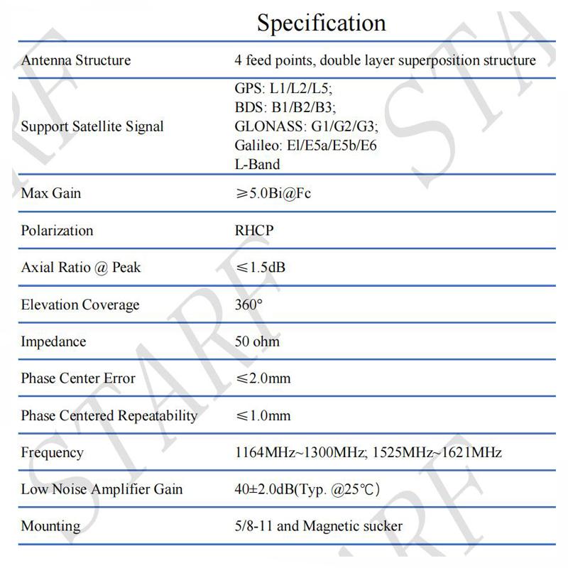 High Performance GNSS Antenna AG30  AN600 RTK GPS L1 L2 L5 Galileo Glonass Car Roof for Agricultural AG35 Replace Trimble AG25