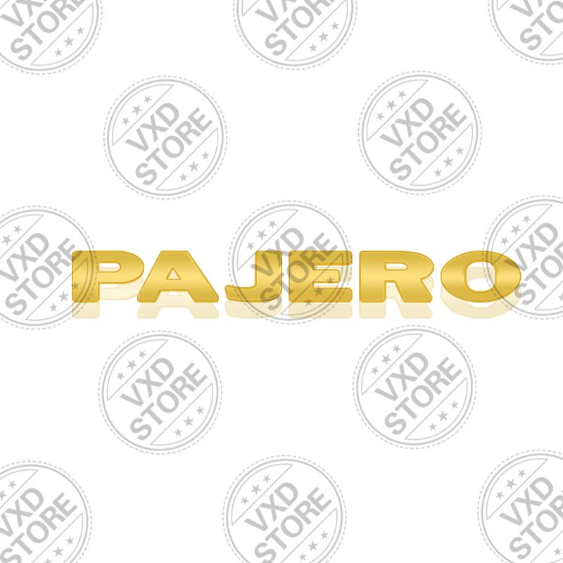 Per Mitsubishi Pajero Auto 3D Lettere Metalliche Logo Badge Decalcomanie Adesivo Auto Auto Bagagliaio Posteriore Emblema Alfabeto Adesivi Styling
