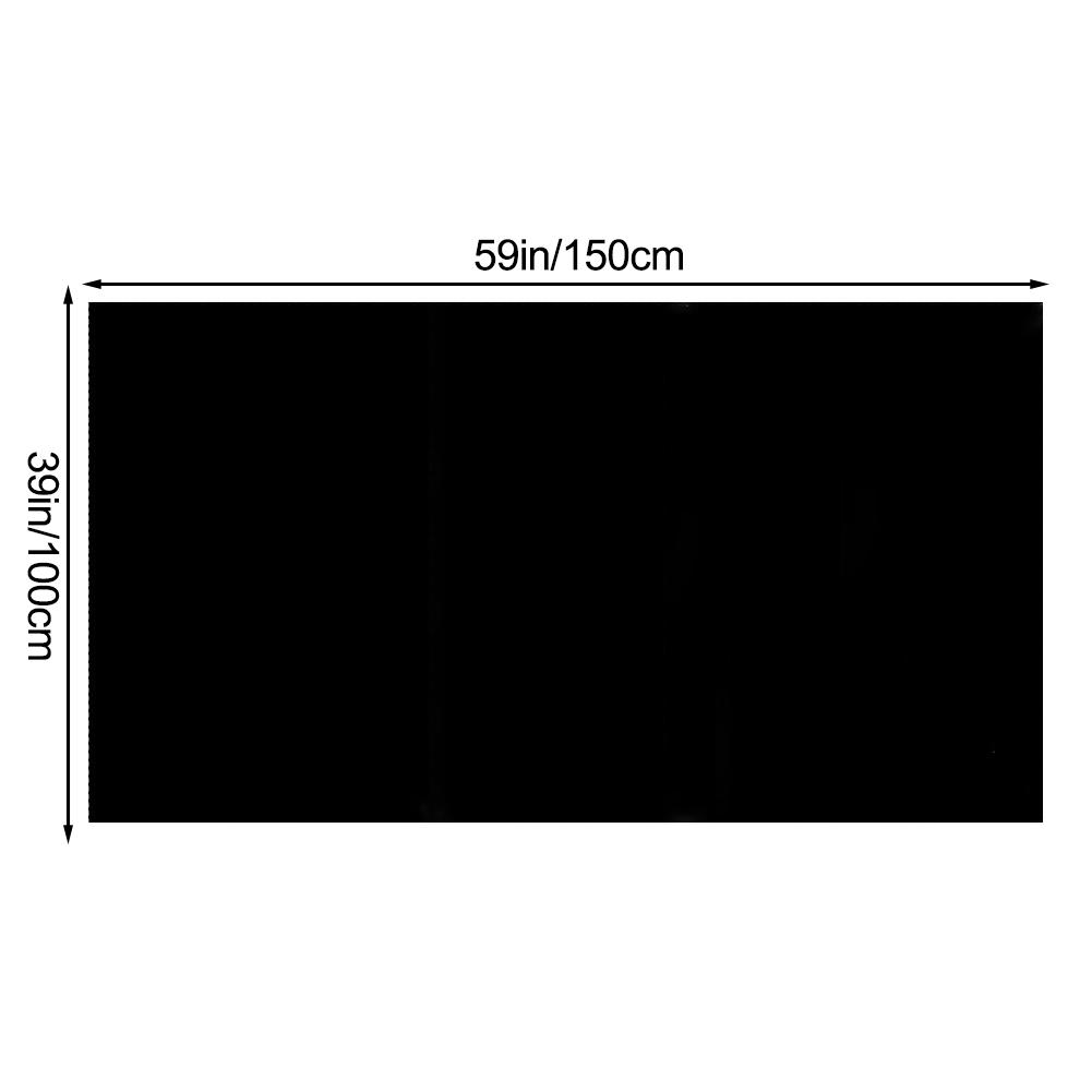 Outdoor Balcony Blockout Shade Comfortable Outdoor Environment Shading Cloth DIY Sun Shade Black-Silver Fabric
