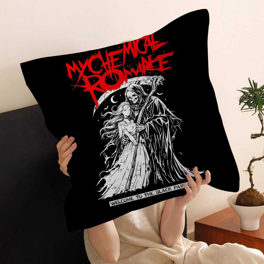 My Chemical Romance Rock Band Pillow Gift Home Office Decoration Bedroom Sofa Car Cushion Cover case 45x45