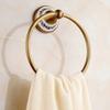 Brushed Bronze Brass Towel Ring Oval Contemporary Bathroom Hand Towel Holder Wall Mounted,Antique Brass Finish Towel Rack EL80A